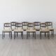 Henning Kjærnulf, Razor blade, dining chair (set of eight)