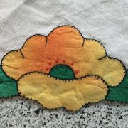 Vintage oval placemat 35x49