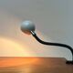 Cobra Snake clamp table lamp from the space age, 1970s