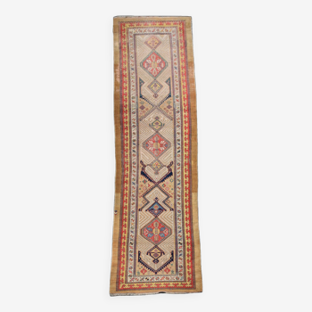Antique iran sarab oriental rug: 090x390 cm
