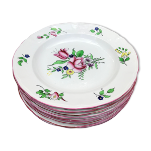 9 assiettes Fleurs vintage - boch