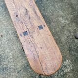 Pair of solid elm benches