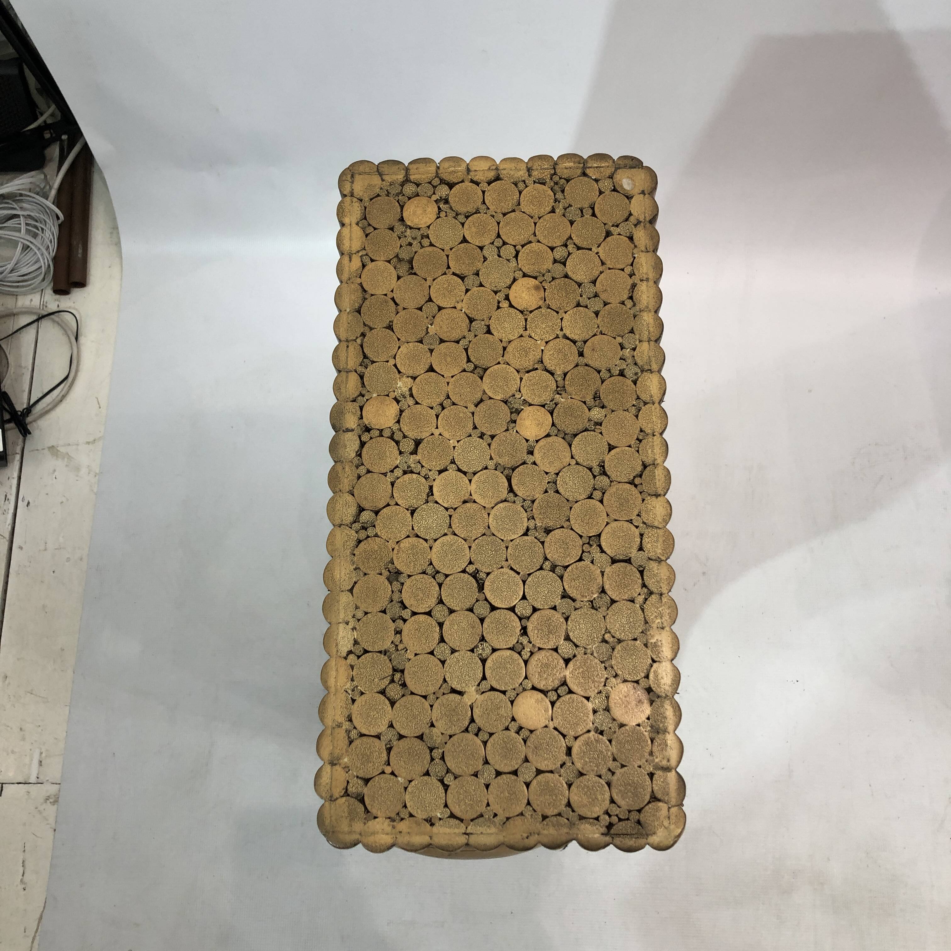 Mehitabel McGuire Twisted Pedestal Bamboo Dining Table MidCentury Boho 1970