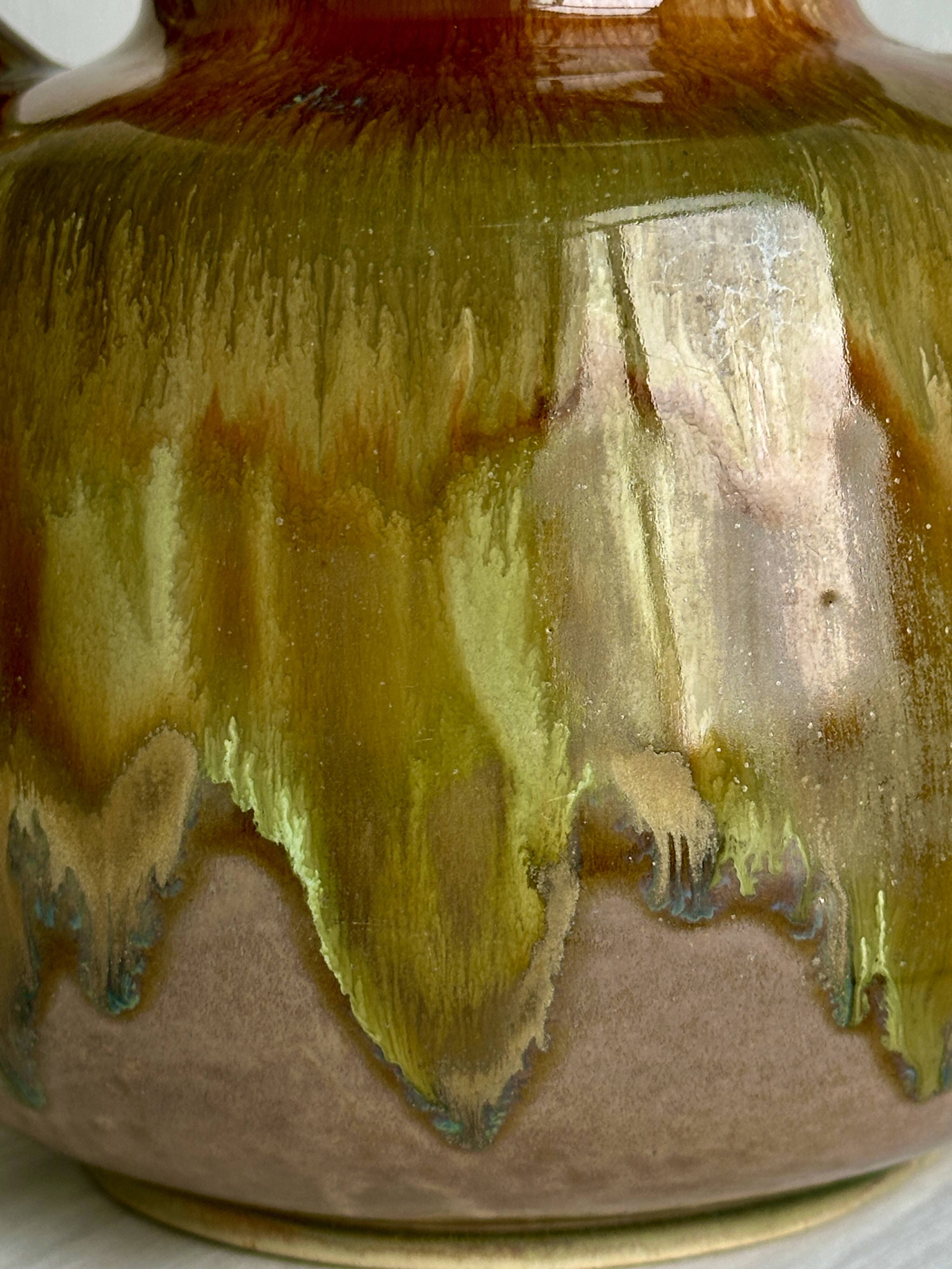 Ceramic vase with handles