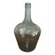 Small Antique Green Glass Dame-Jeanne