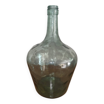 Petite Dame-Jeanne Ancienne en Verre Vert