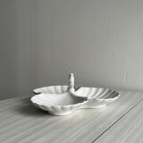 Plat 3 compartiments en porcelaine blanche
