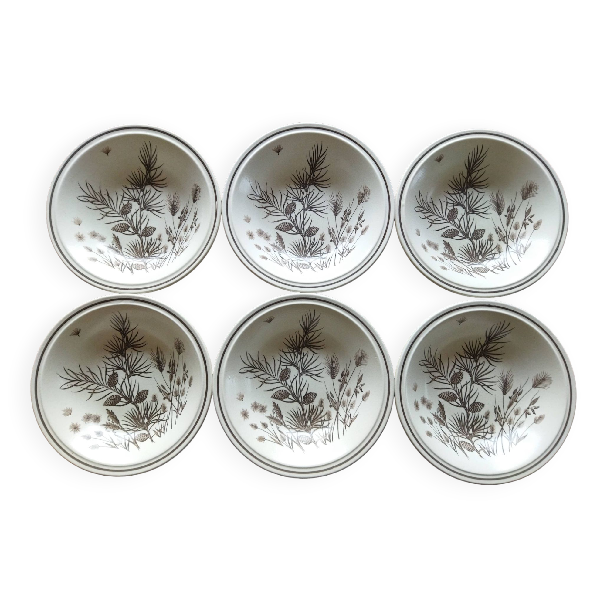 6 WH Grindley “Pinewood” soup plates