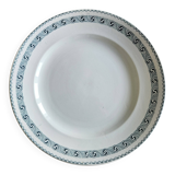 Antique serving dish in Saint-Amand earthenware (Nord)