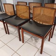 Suite of 6 chairs Italy Tito Agnoli rosewood 1960