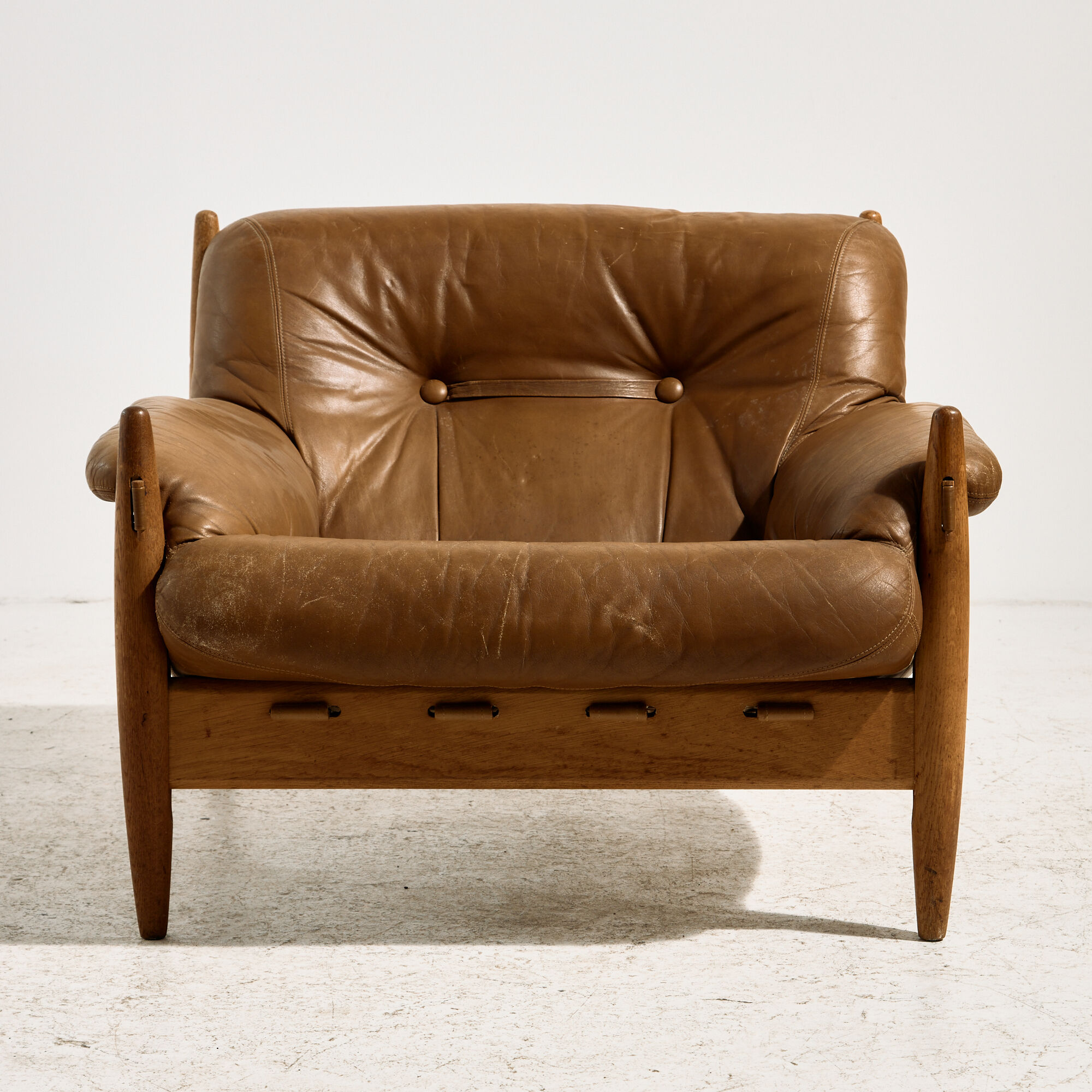 Danish leather lounge chair