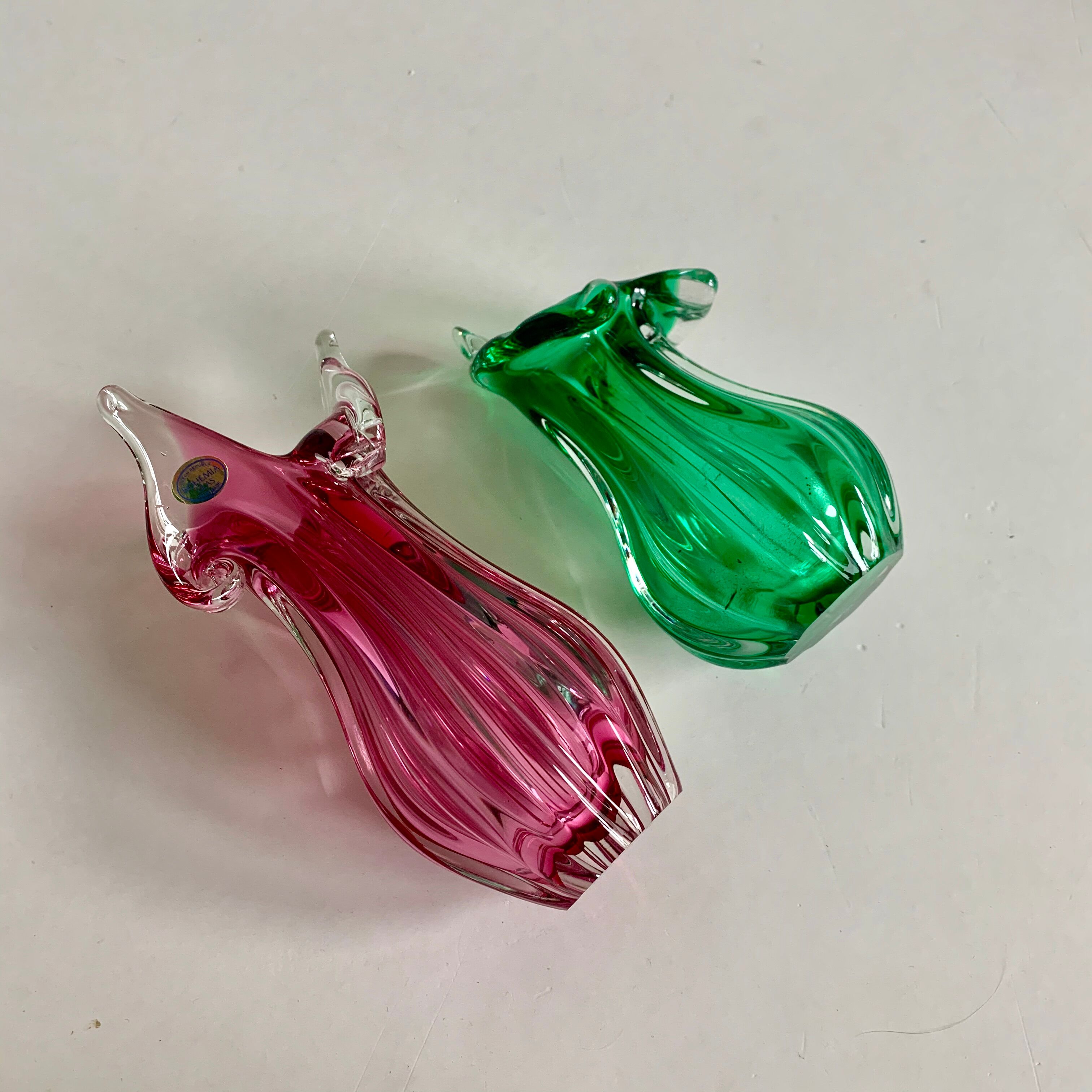 Bohemian Vase- Set of 2,  1960s