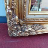 Miroir bois et stuc doré