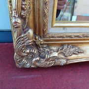 Mirror wood and gilded stucco