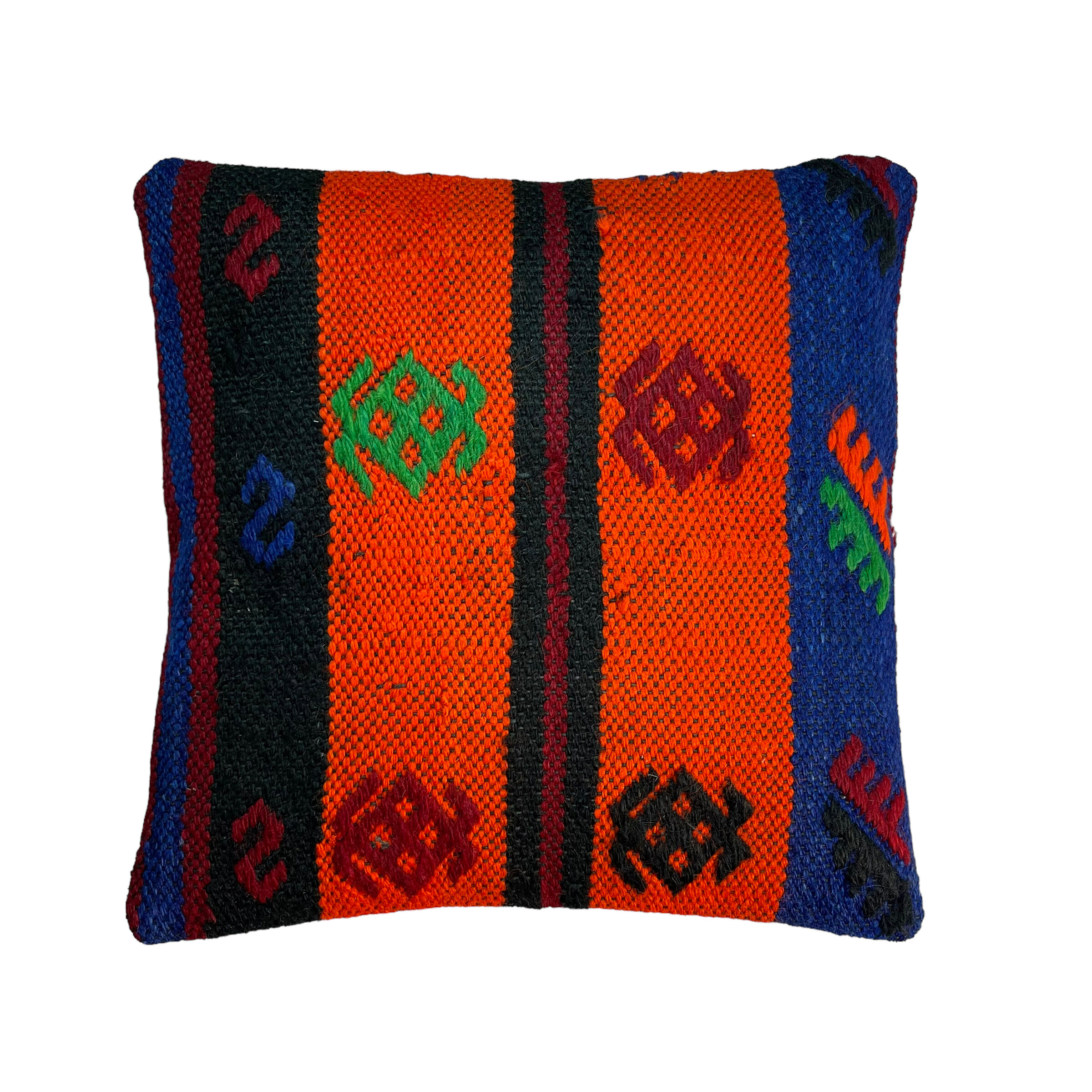 Vintage turkish kilim cushion cover 40 x 40 cm