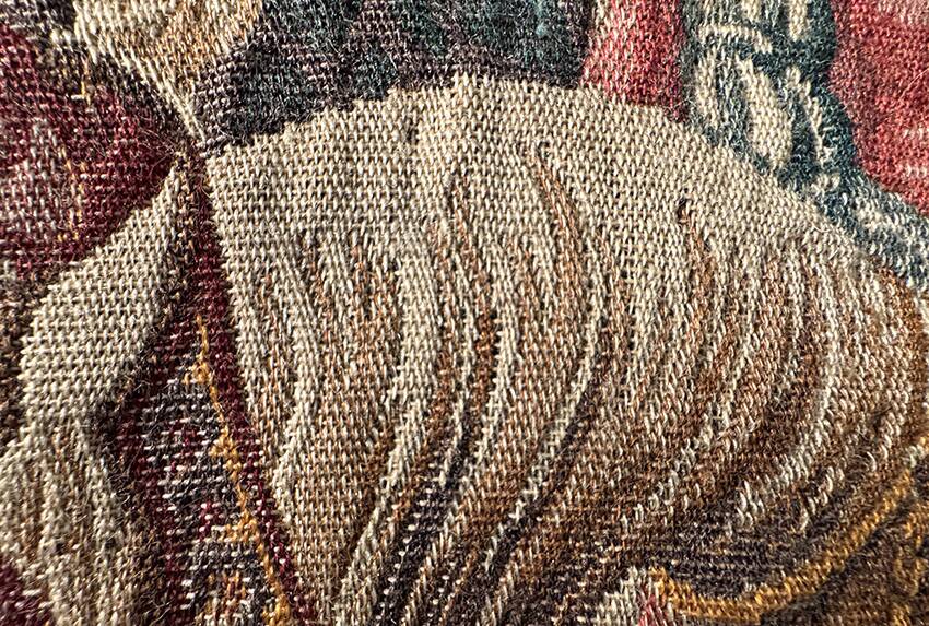 18th century woven wall tapestry 210 x 140 cm