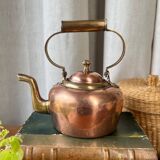 Small copper and brass teapot