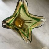 Amber Murano glass vase circa 1960