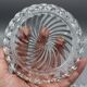 Lot of 4 old baccarat bottle coasters, twisted bamboo model