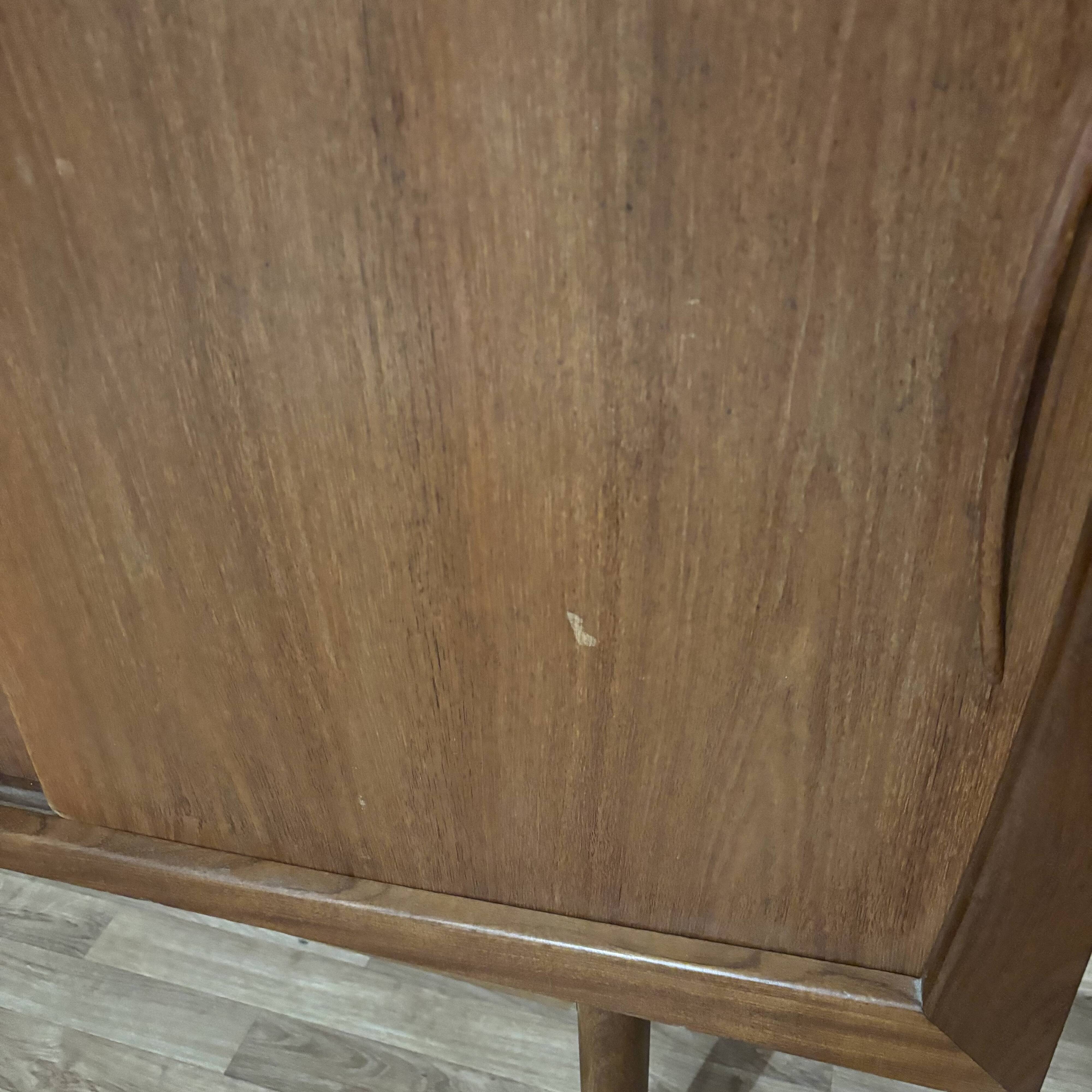 Tall Danish teak sideboard from the 1960s