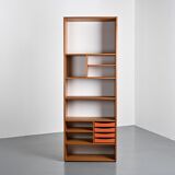 Wooden library by Pierre Guariche for Negroni, La Plagne, 1960s