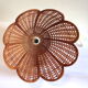Suspension rotin forme fleur