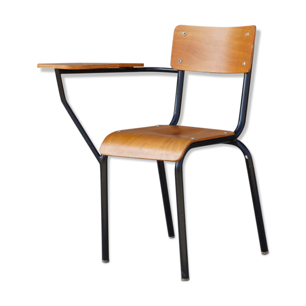Siège écritoire d'écolier, France 1950