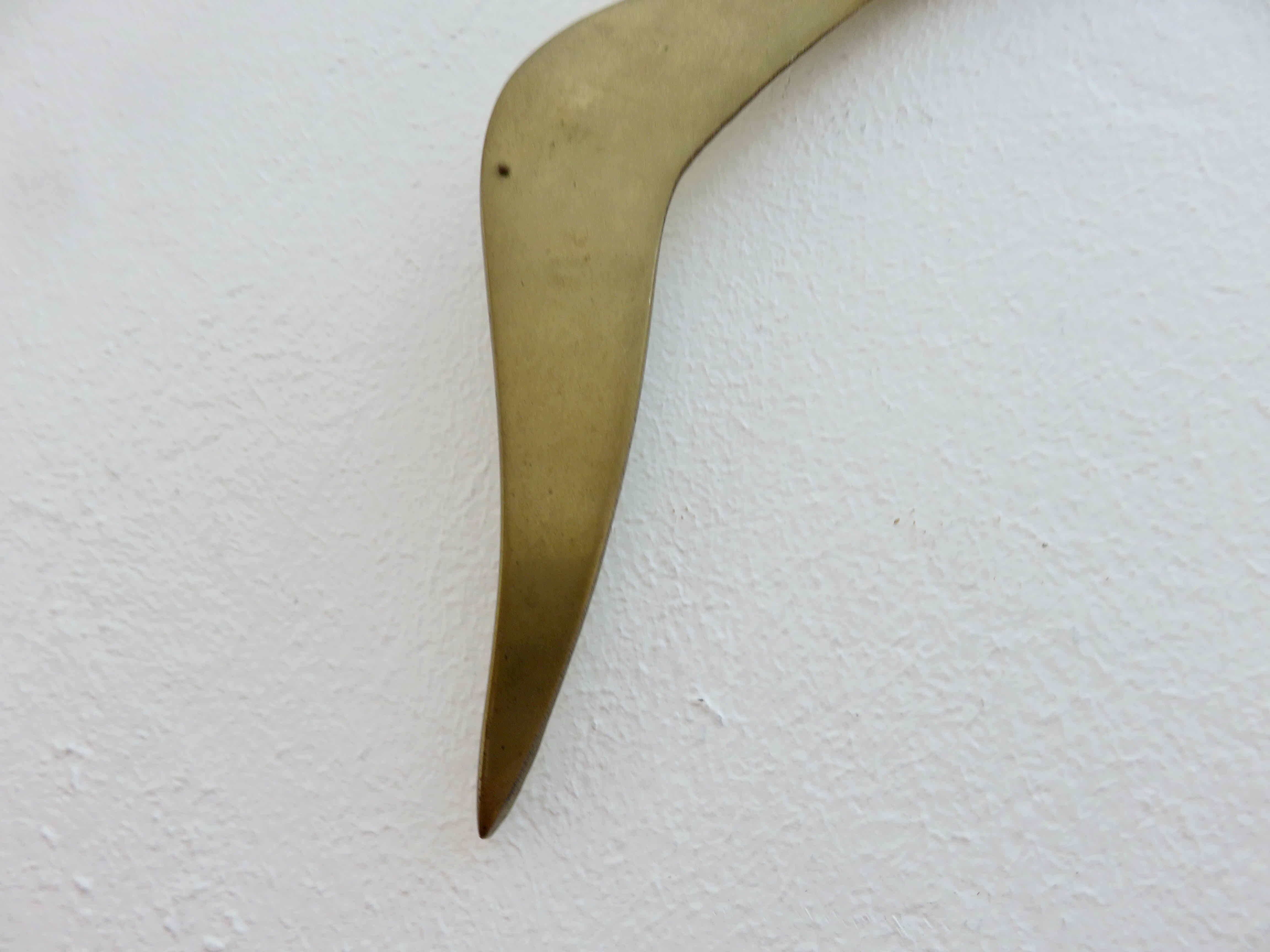 Seagull, bird, swallow, brass wall decoration 1970