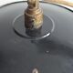 Hanging lamps in black enamelled plate