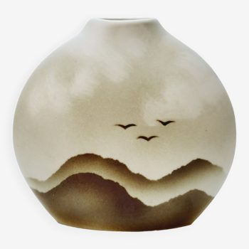 Vase Lentille En Porcelaine Virebent Yves Mohy