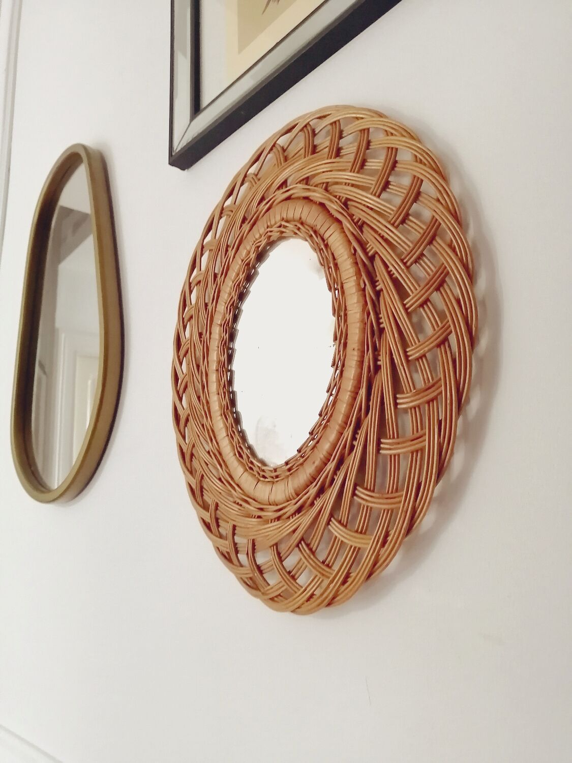 Rattan Mirror