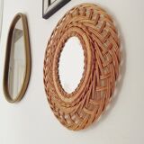 Rattan Mirror