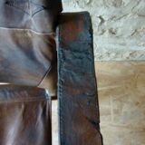 Chair called Safari wooden and leather, 1950s