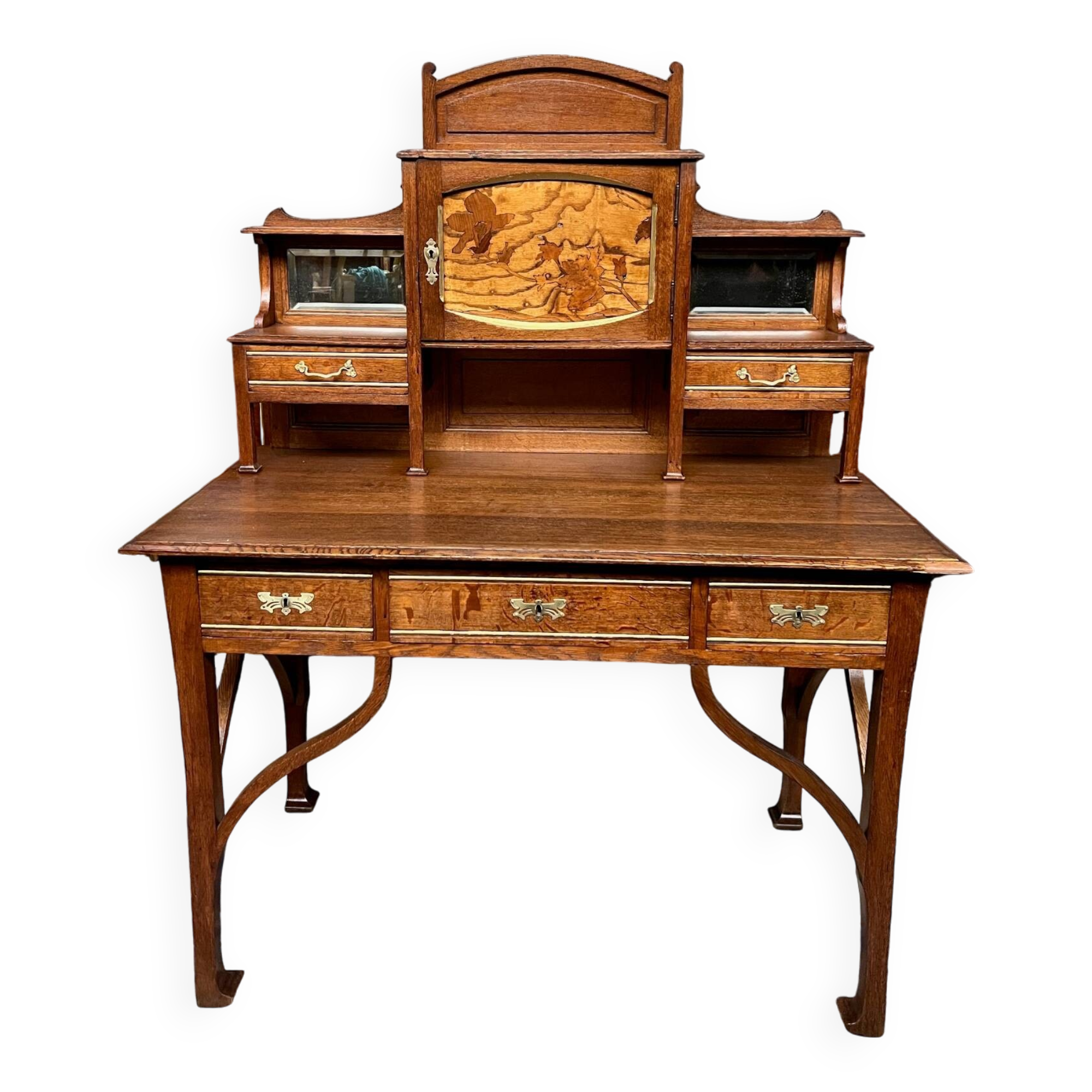 Antique French desk in Art Nouveau style.