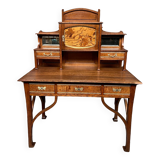 Bureau ancien français de style Art Nouveau.