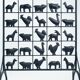 Separator Screen room divider Wrought Iron with Animals, 1950s