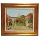Painting / Oil on canvas signed POINDRELLE. the Luxembourg Gardens