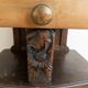 Art Deco bedside table in wood and marble
