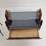 Ico Parisi Style Bedside Tables or Nightstands, Italy 1950's