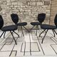 Lot 4 chaises ergonomiques design vintage