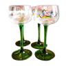 4 verres ballon vin d'Alsace