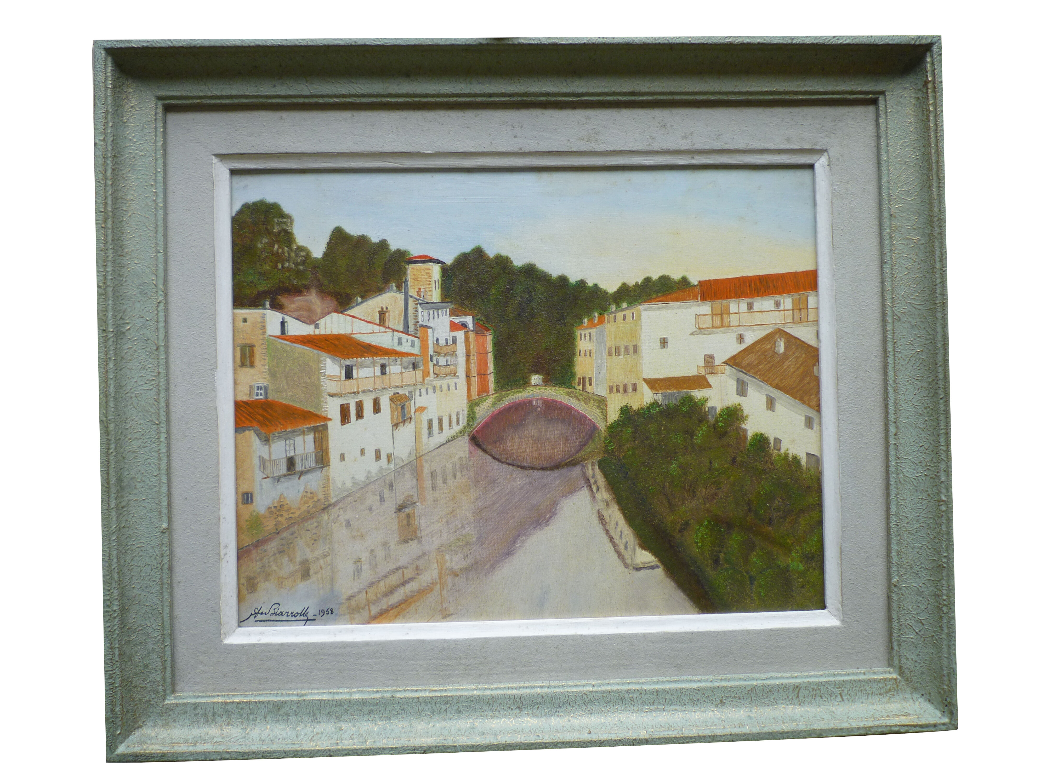 Peinture naïve de Saint Jean pied de Port