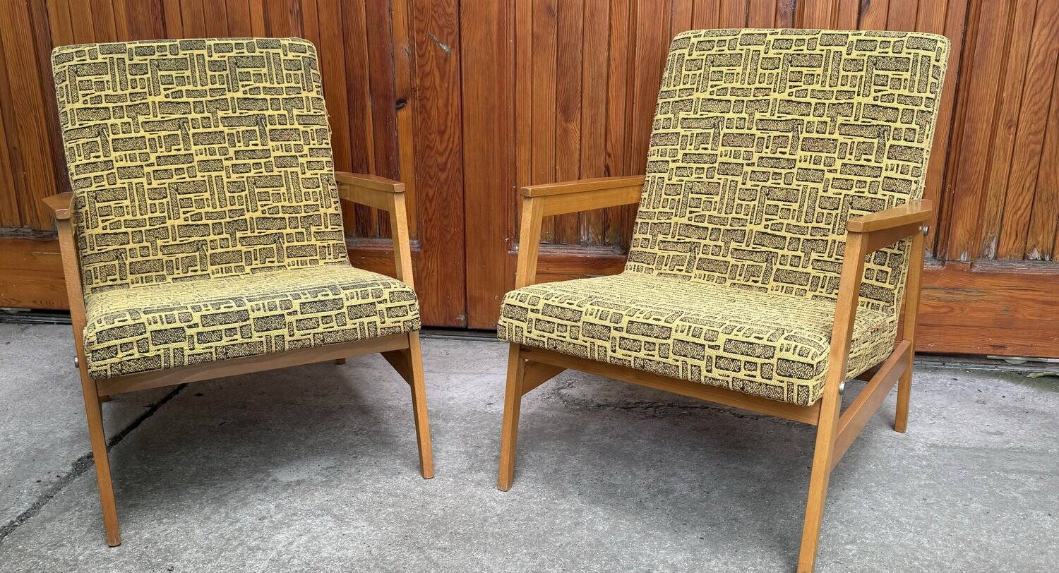 Mid-Century Armchairs Györgyi 1960s, Set of