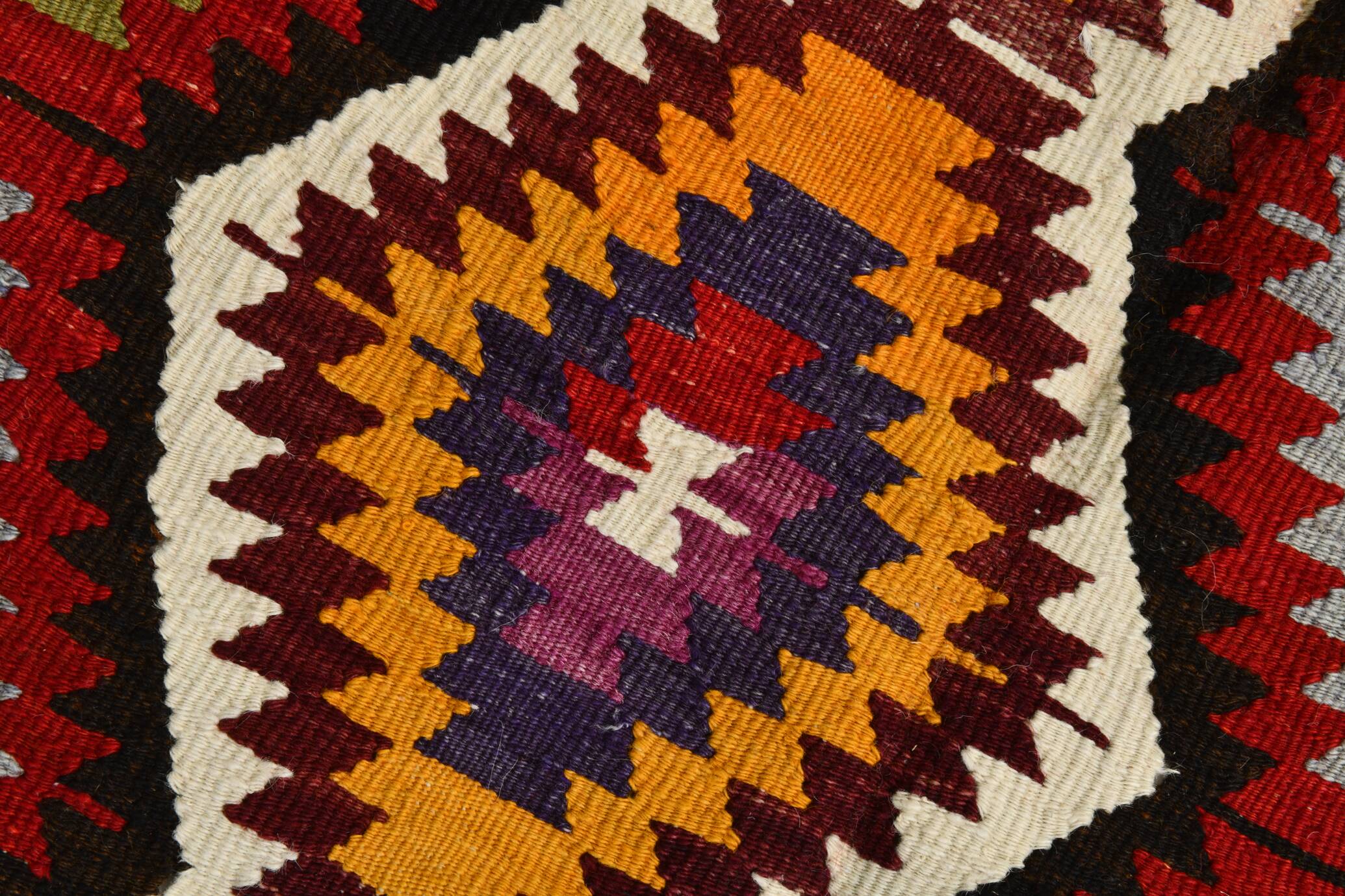 Tapis Kilim géométrique multicolore 5x8, 160x237 cm