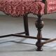 Vintage 19th century Danish Baroque oak armchair - Louis XV style