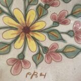 Enamelled dish signed Paul Bay.