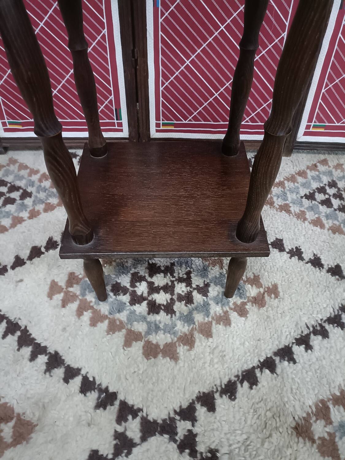 Vintage 2-tier pedestal table