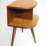 Wooden tripod bedside table