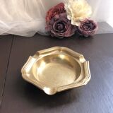 Retro golden brass ashtray