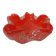 Red & Silver Murano Glass Ashtray by Barovier & Toso, Italy, 1960s
